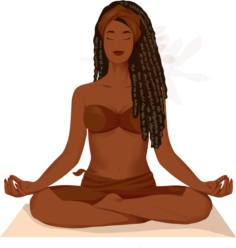 Woman in Yoga Lotus Pose